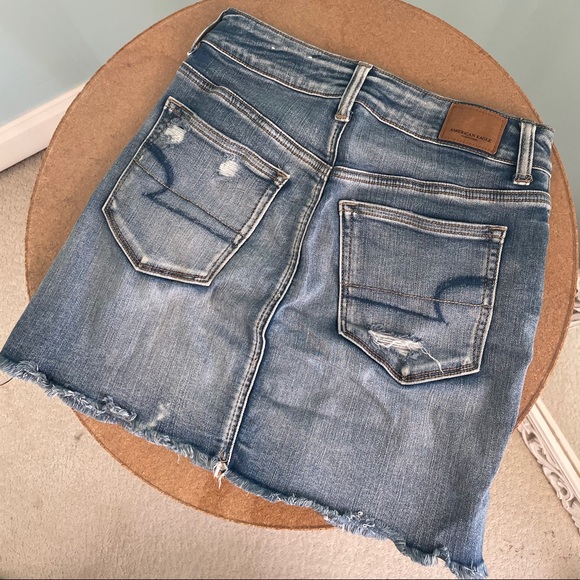 American Eagle Ripped Jean Skirt - Picture 4 of 6